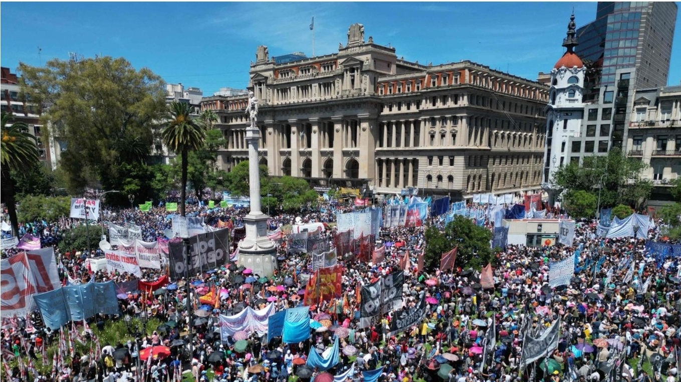 La mayor central sindical argentina convoca a la segunda huelga contra el Gobierno de Milei