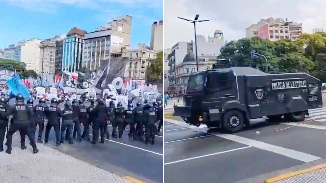 Represión a protesta en Buenos Aires por falta de alimentos deja heridos y siete detenidos