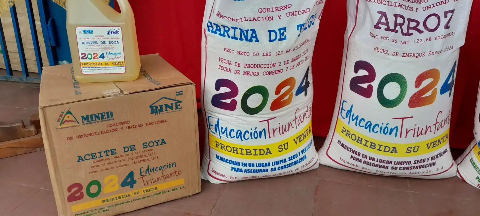 Anuncian segunda distribución del año de la Merienda Escolar