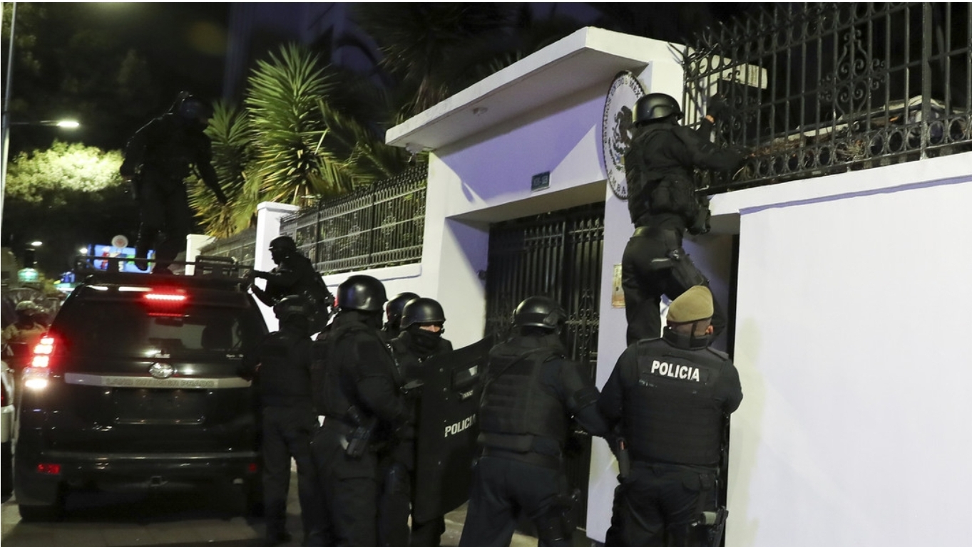 México suspende relaciones diplomáticas con Ecuador tras irrupción policial a su embajada en Quito para capturar a Jorge Glas