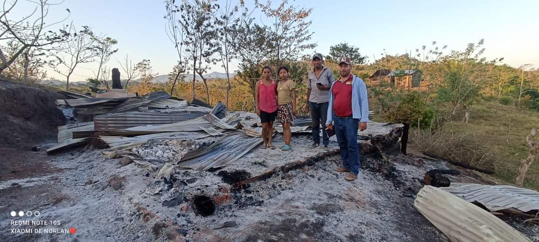 Incendio en Matiguás deja una vivienda totalmente quemada