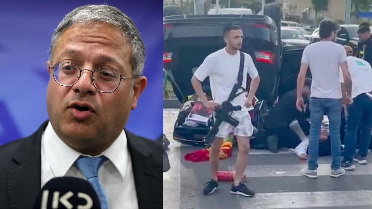 Ministro de Seguridad de Israel resulta herido en accidente de tránsito