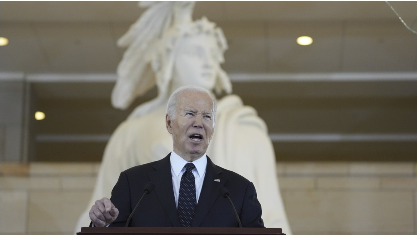 Biden compara Hamás con Hitler y condena las protestas en EEUU