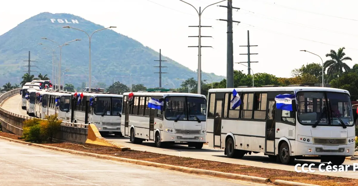 Flota de buses nuevos llegarán a Nicaragua en los próximos días