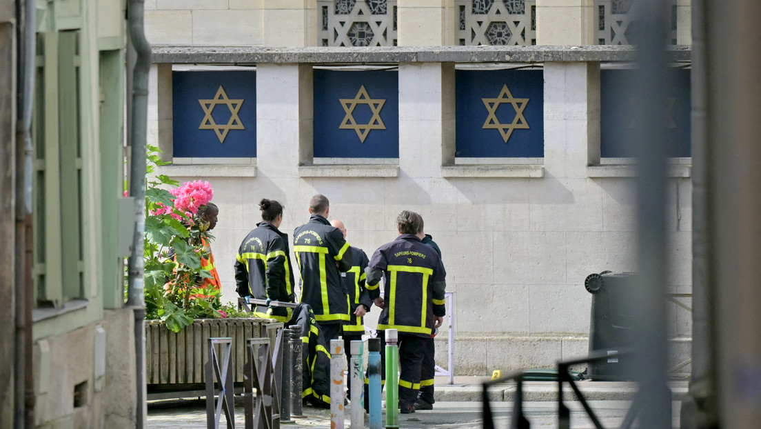 Policía mata a un hombre armado que intentaba prender fuego a una sinagoga en Francia