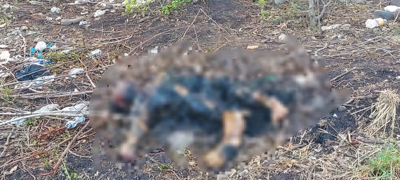 Encuentran en un predio baldío de Sébaco el cuerpo de una mujer calcinada