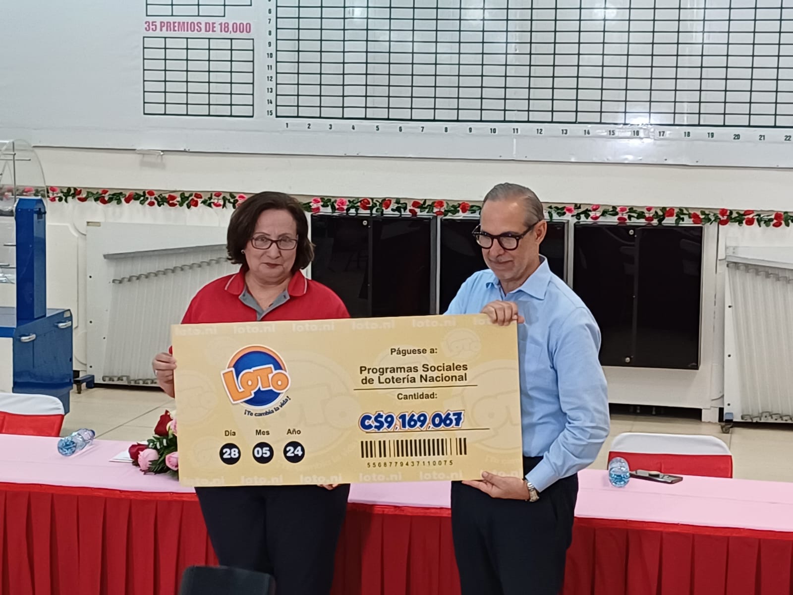 Lotería Nacional entrega más 24 millones de córdoba para la niñez y el deporte