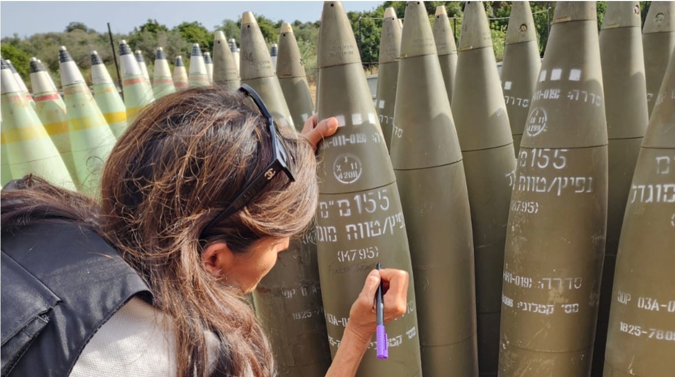 “Acaben con ellos”: Nikki Haley firma proyectiles israelíes utilizados contra Gaza