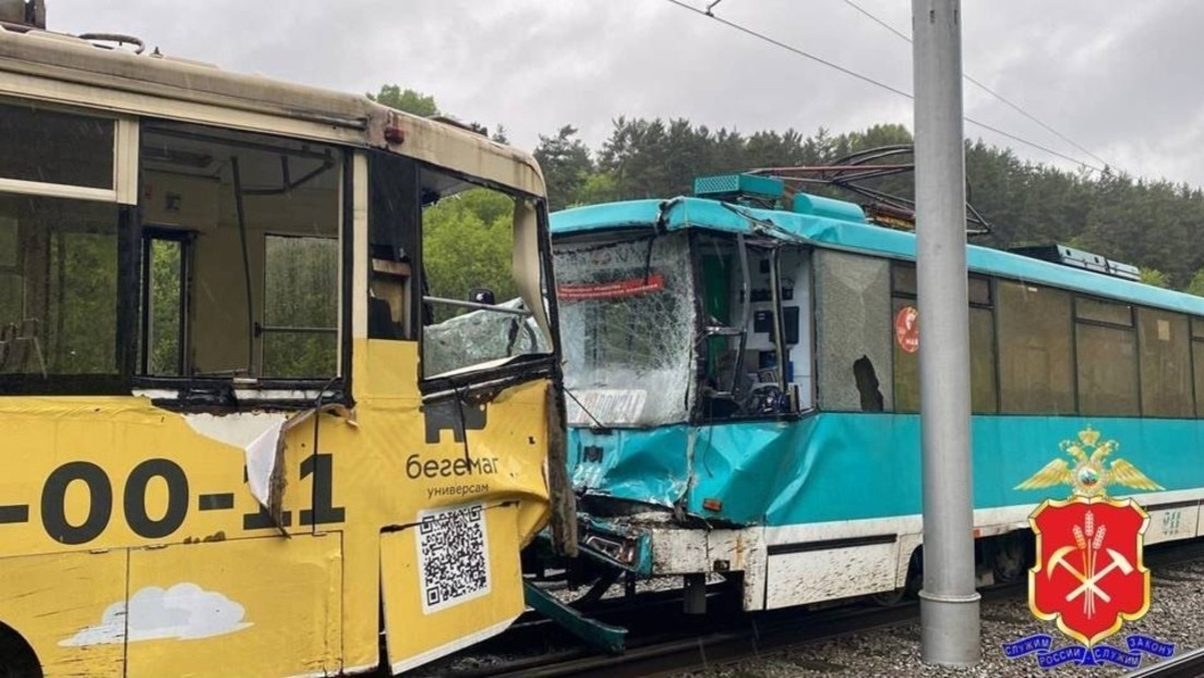 Un muerto y decenas de heridos en un accidente de tranvías en Rusia