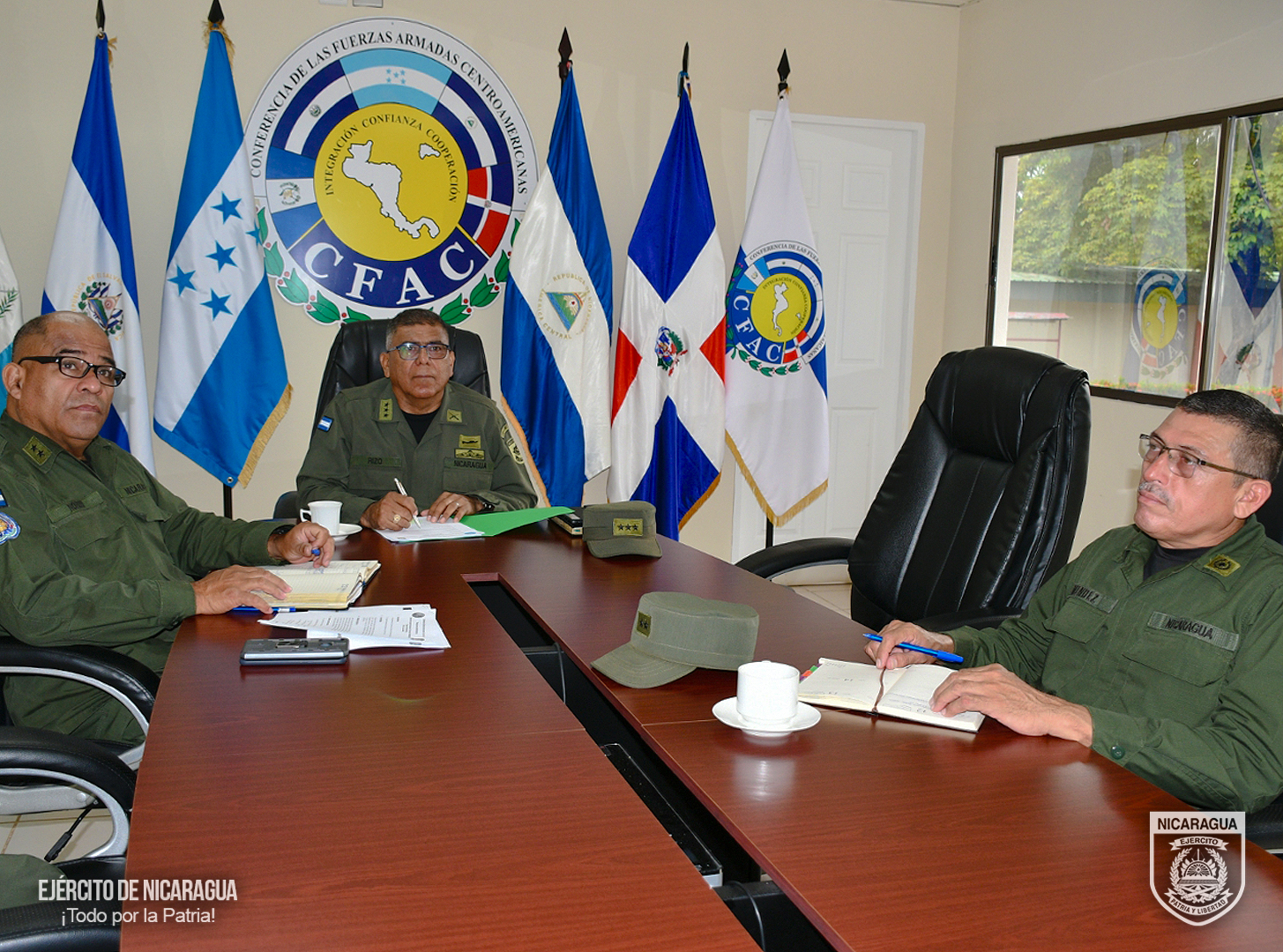 Ejército de Nicaragua participa en reunión metodológica previa al ejercicio de ayuda humanitaria Operación Peékáamba