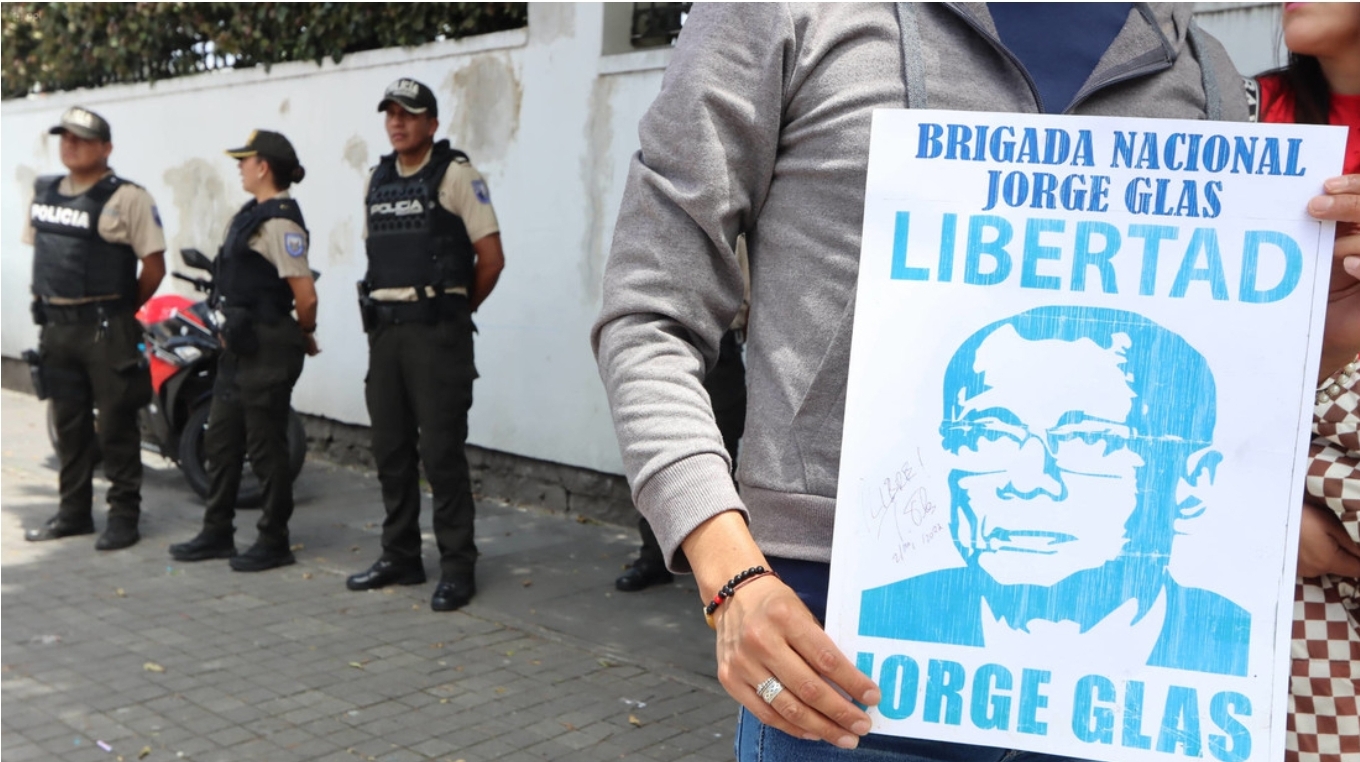 Justicia ecuatoriana confirma legalidad de la detención de Glas en la Embajada de México