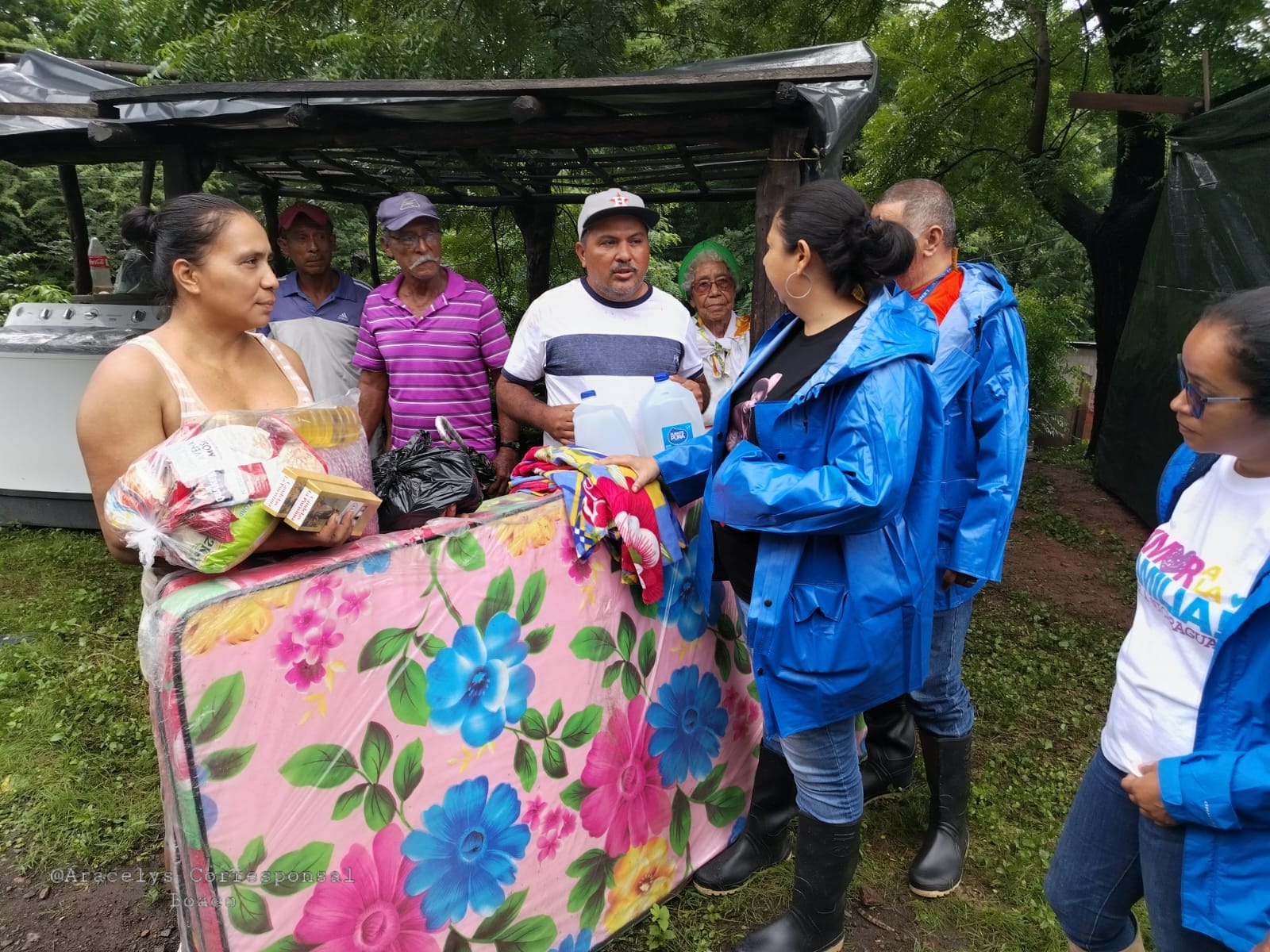 Autoridades municipales asisten a las familias afectadas por las lluvias en Rivas y Boaco