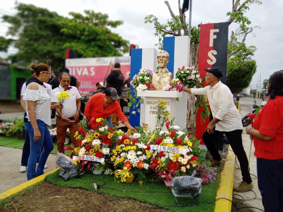 Rivas devela monumento en honor al natalicio del Comandante Carlos Fonseca Amador