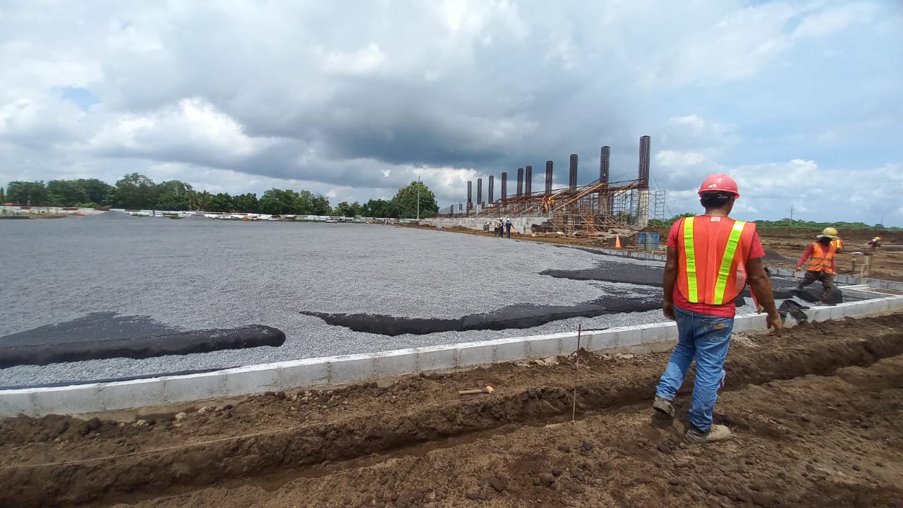 Avanza en un 20% la construcción del estadio municipal de fútbol en Chinandega