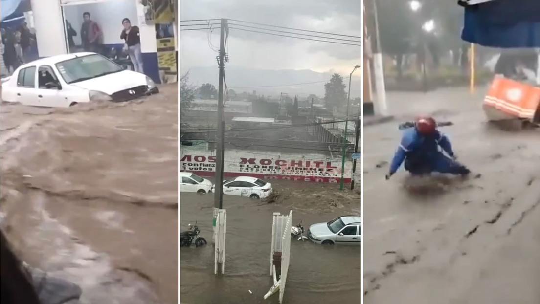 Fuertes lluvias provocan inundaciones en el Estado de México