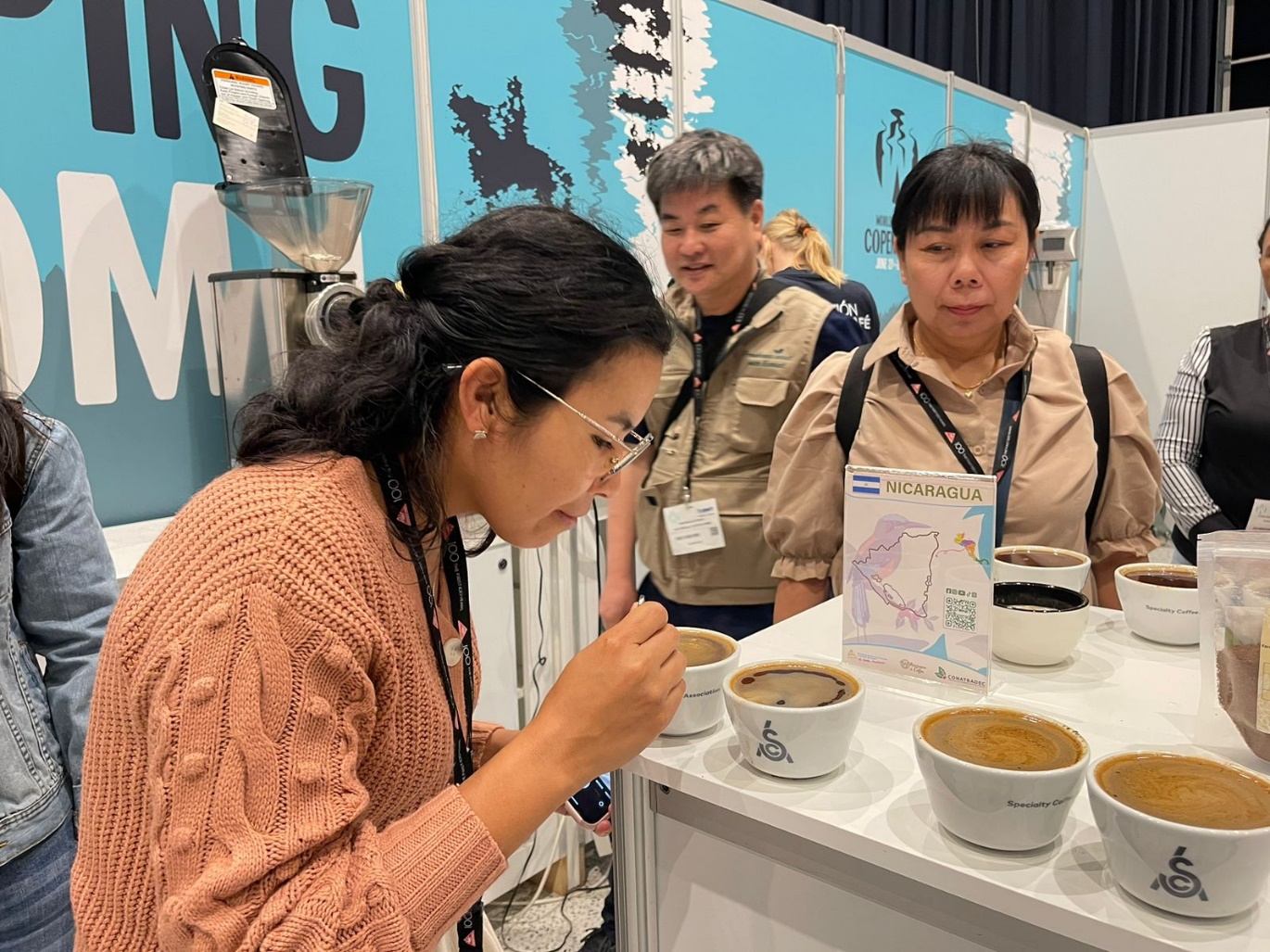 Más de 70 empresas europeas y asiáticas cataron el café de Nicaragua en la World of Coffe de Copenhague