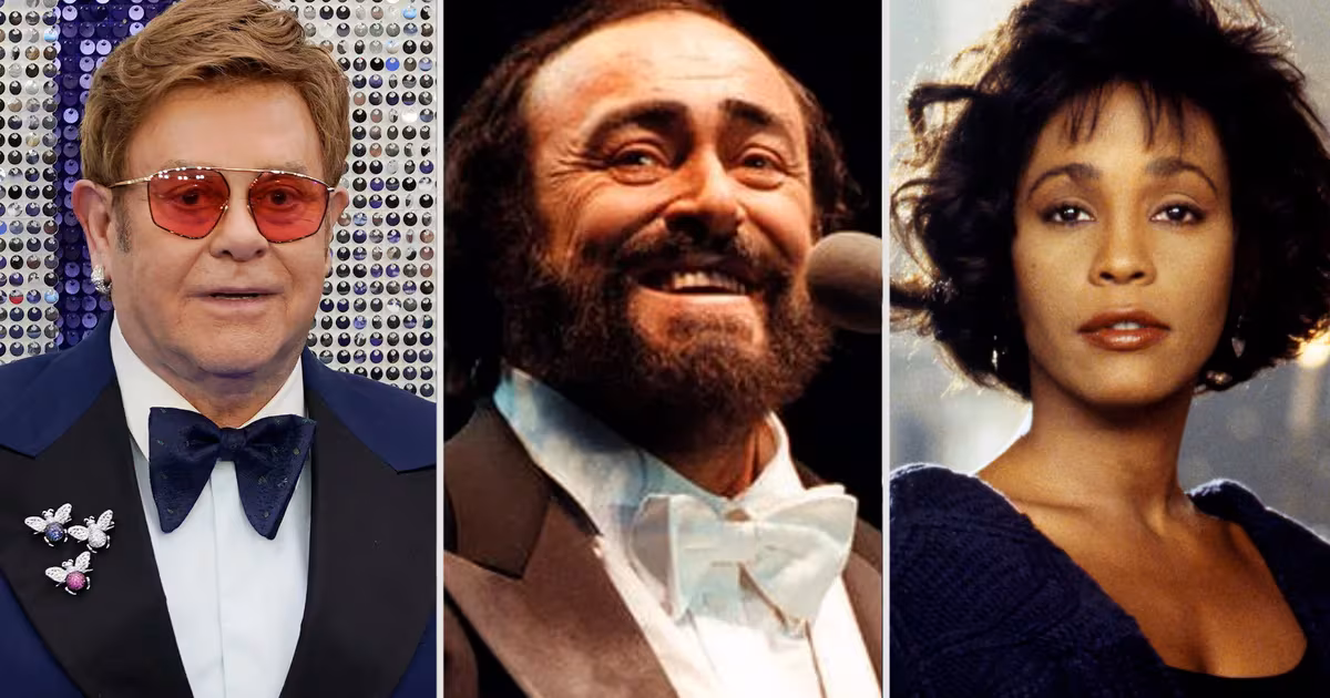 El día que Whitney Houston tomó un micrófono sorpresivamente y deslumbró a Elton John, Sting y Luciano Pavarotti