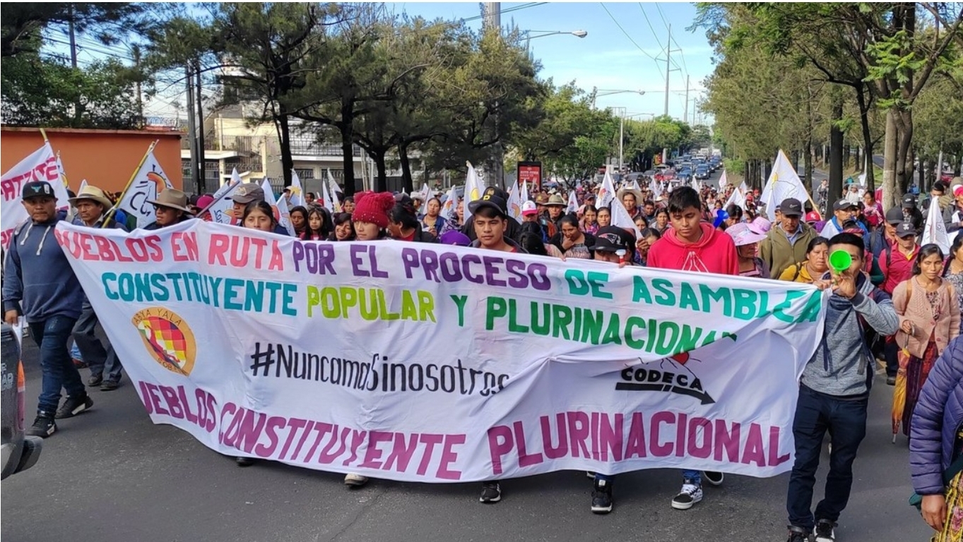 Campesinos e indígenas protestan en Guatemala