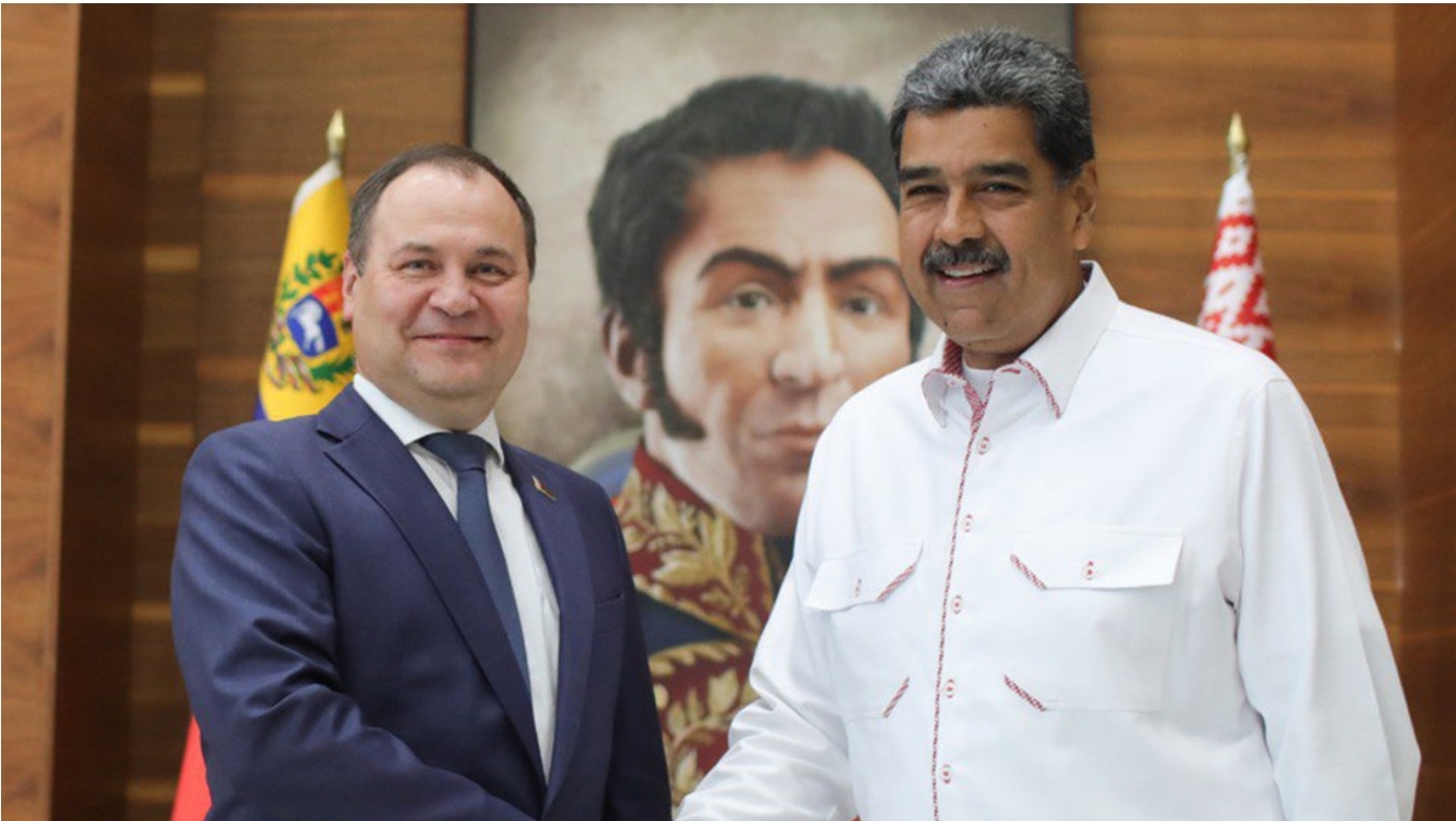 Maduro se reúne con el primer ministro de Bielorrusia
