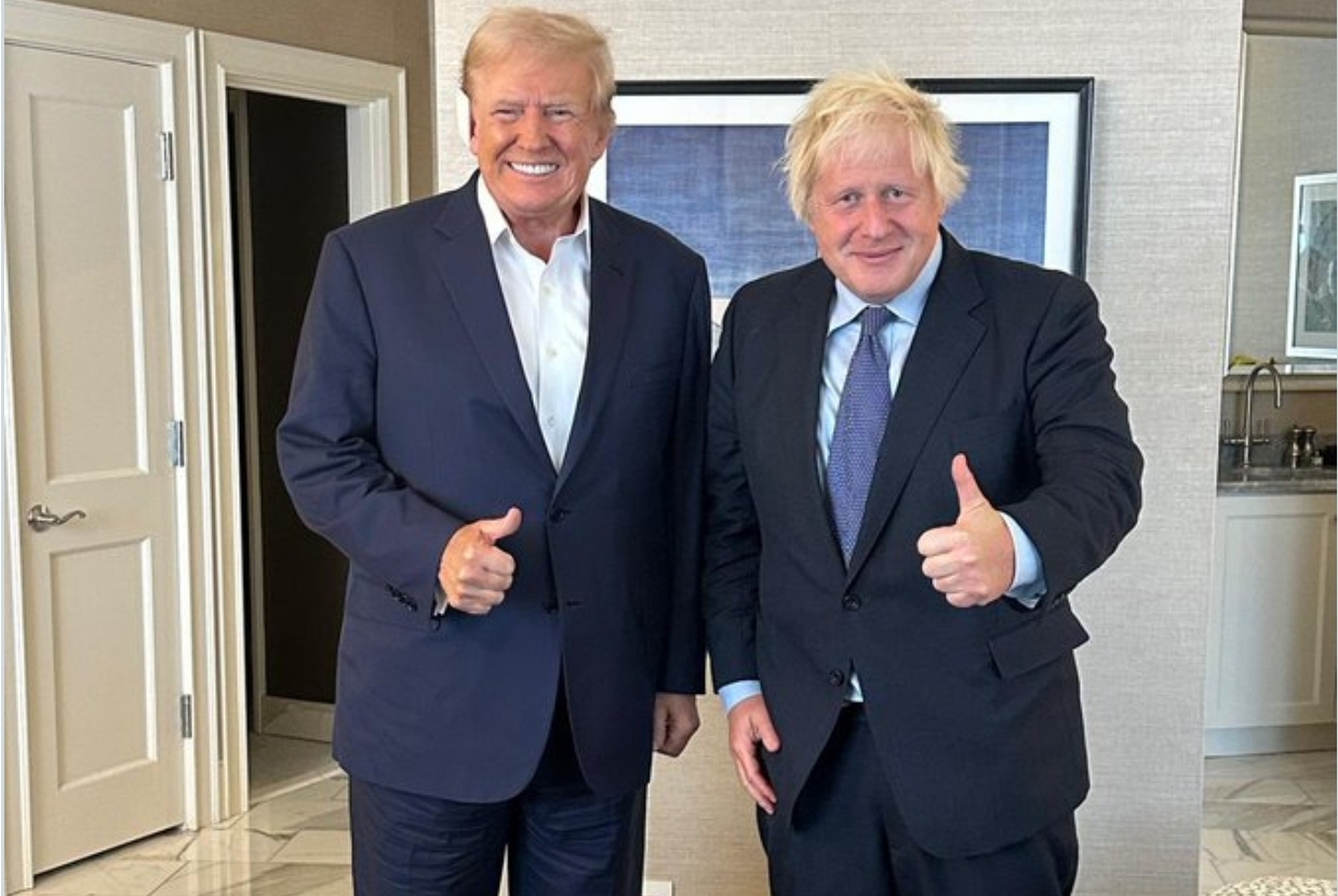 Boris Johnson se reúne con Trump para hablarle de Ucrania