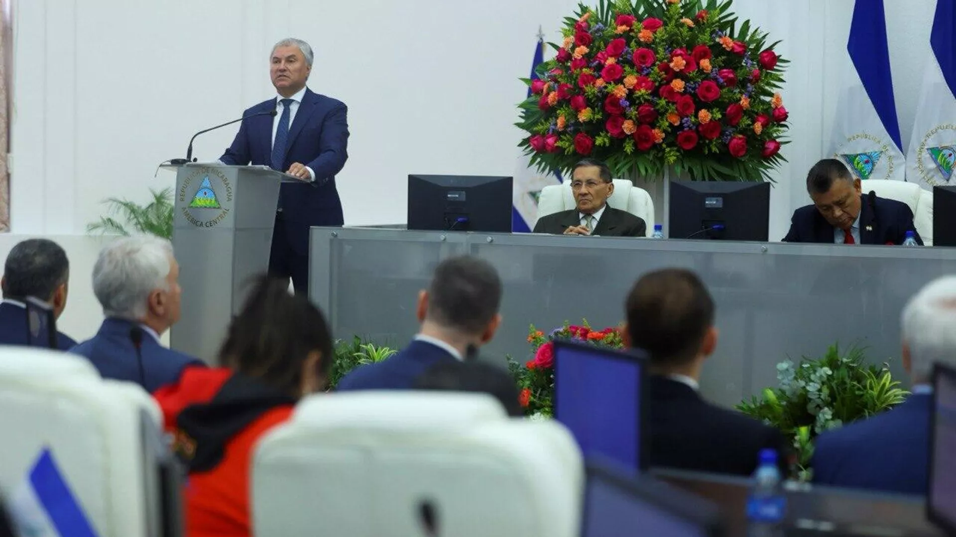 El jefe de la Duma: “Rusia está interesada en una Nicaragua fuerte, independiente y próspera”