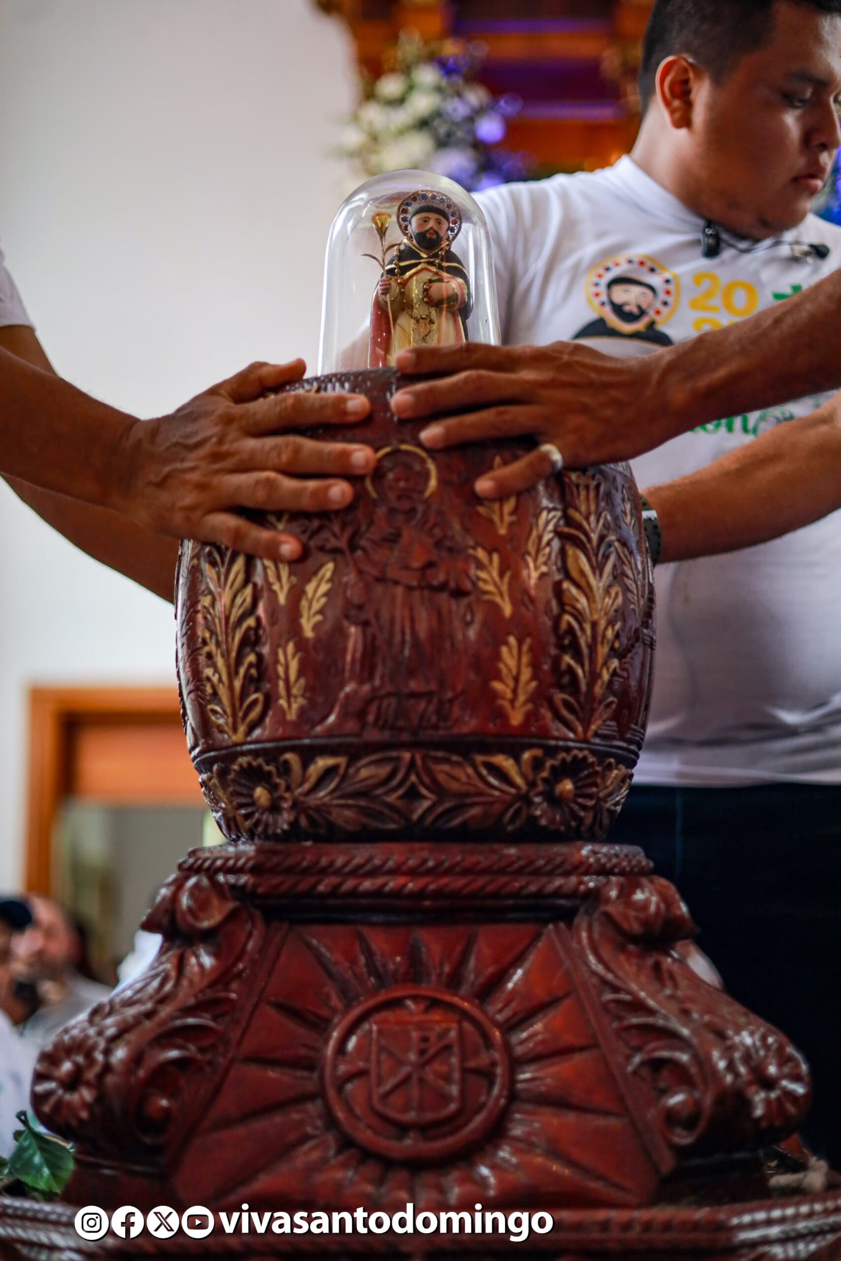 El santo patrono de los managuas fue colocado en su trono