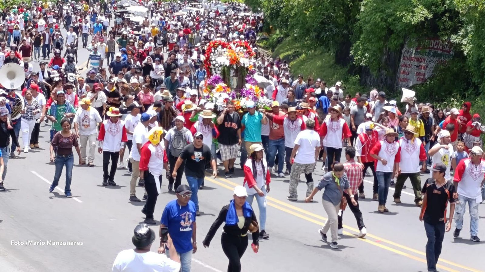 Santo Domingo de Abajo retorna de su peregrinaje en Managua