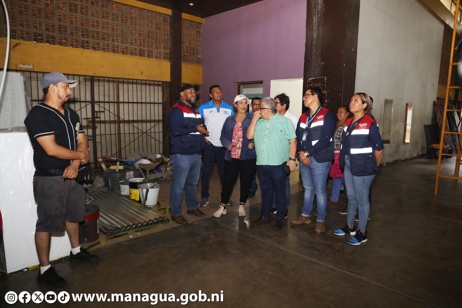 Alcaldía de Managua continua remozando los gimnasios en los mercados