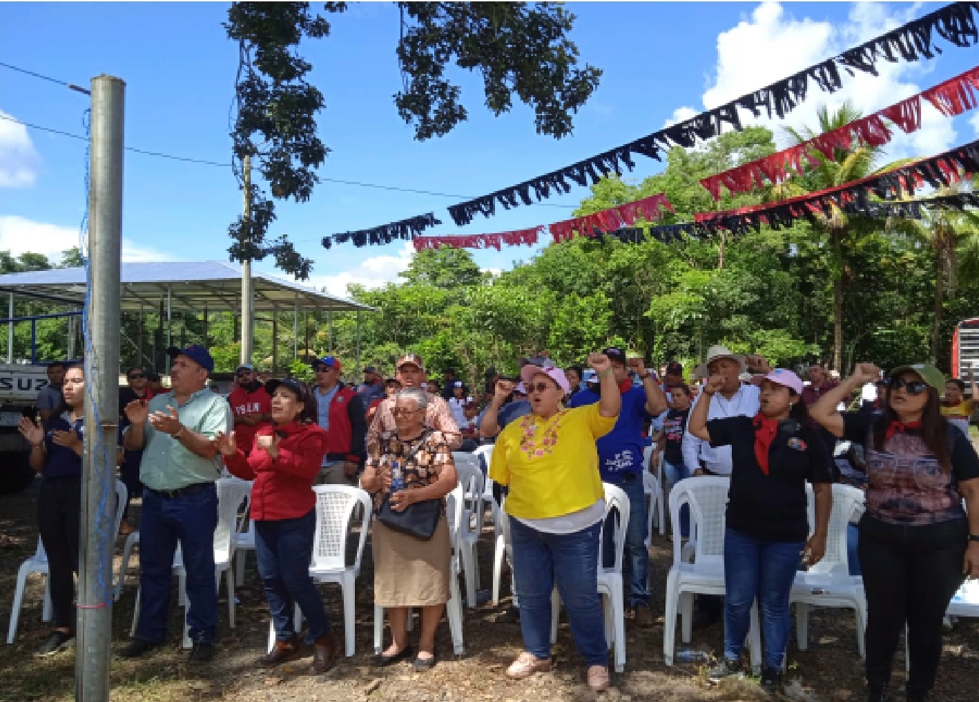 Militancia y jóvenes sandinistas comprometidos con Gesta de Pancasán