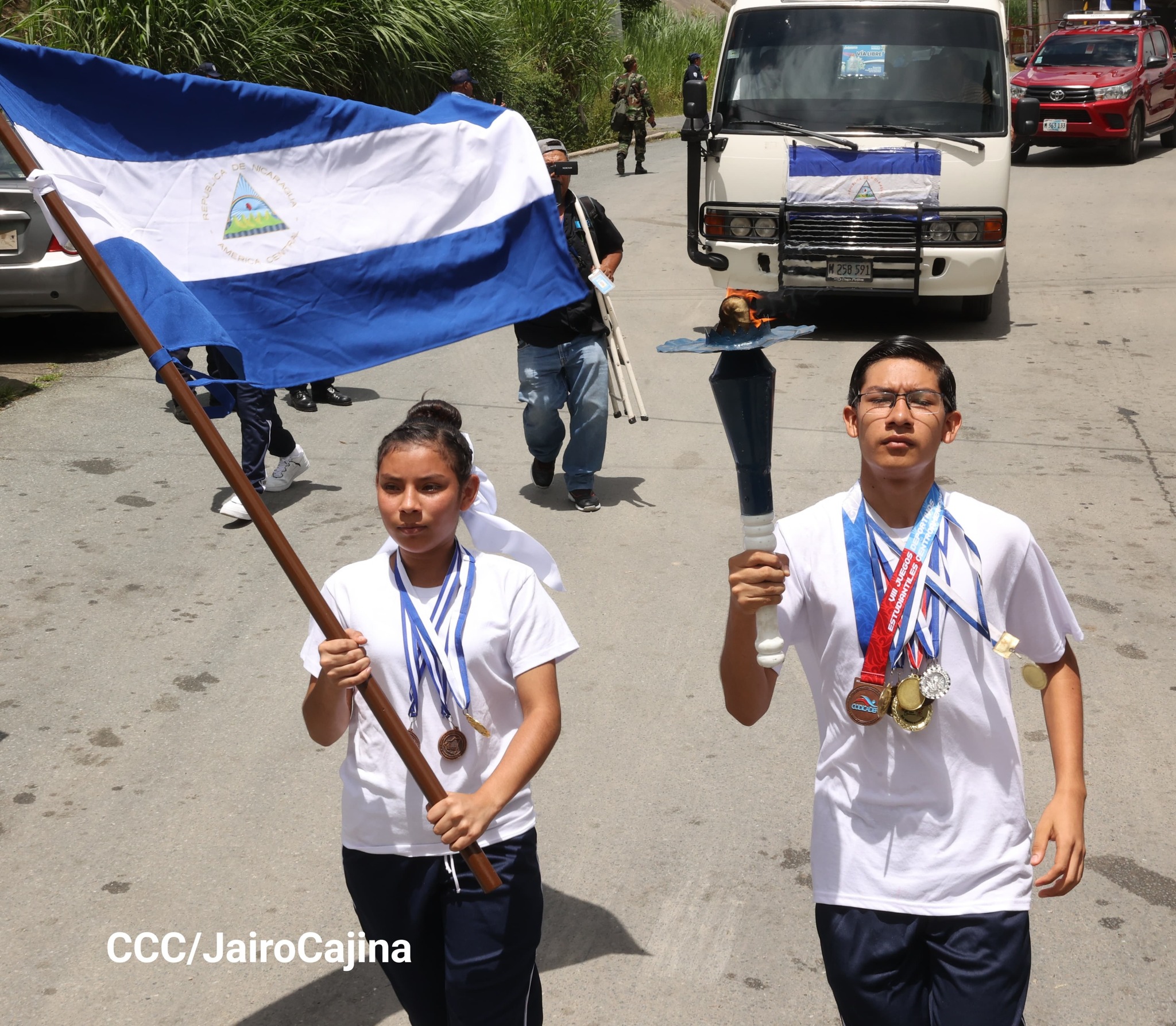 Antorcha de la Unión Centroamericana inicia recorrido por Nicaragua
