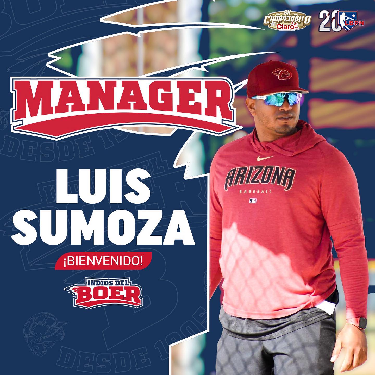 Indios del Bóer presentan a su manager para la Liga Profesional 2024-2025