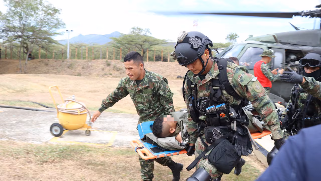 Nueve militares heridos por una explosión en Colombia