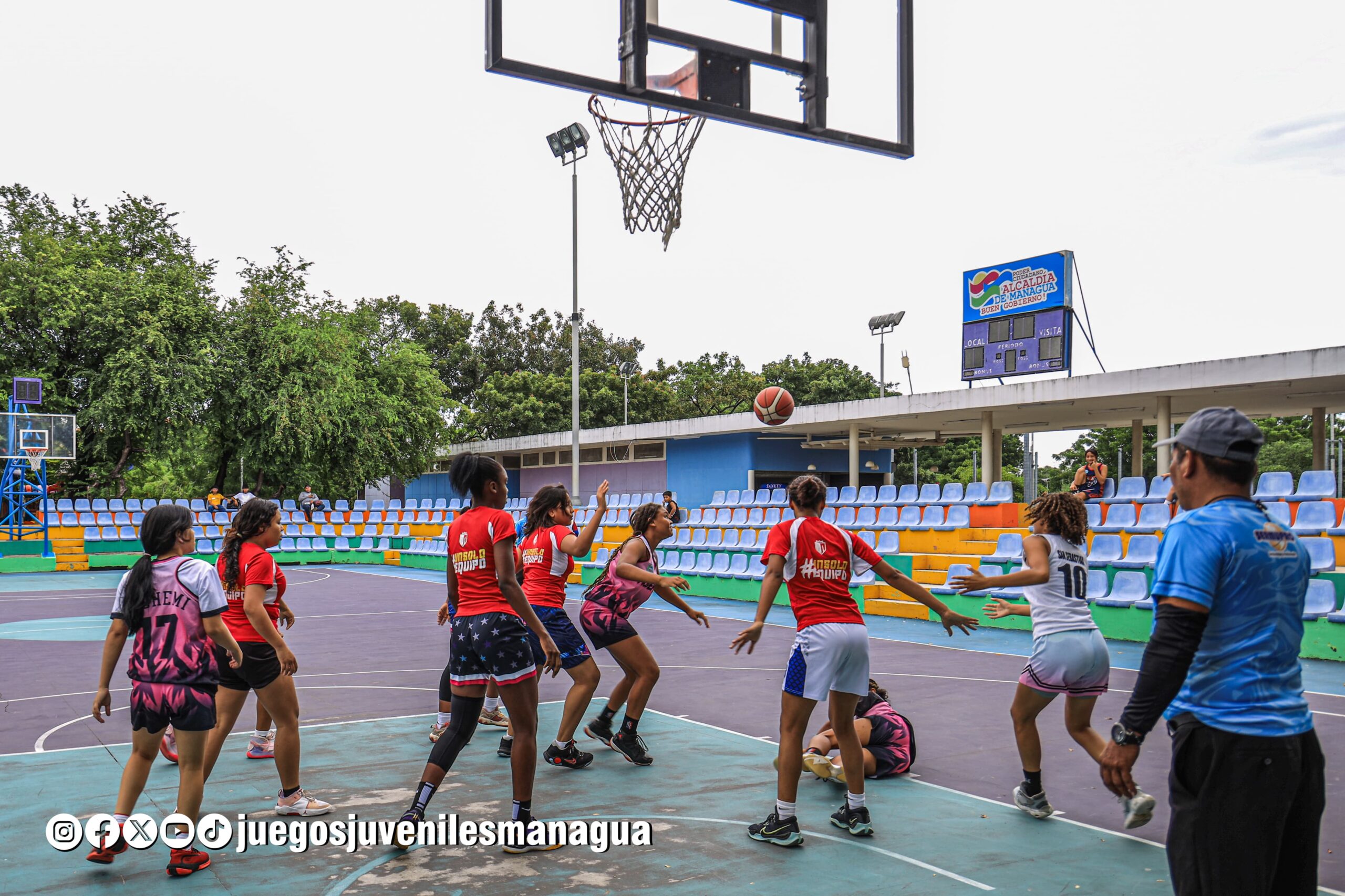 Campeonato de Baloncesto alberga a 40 equipos en Los Juegos Juveniles Managua 2024