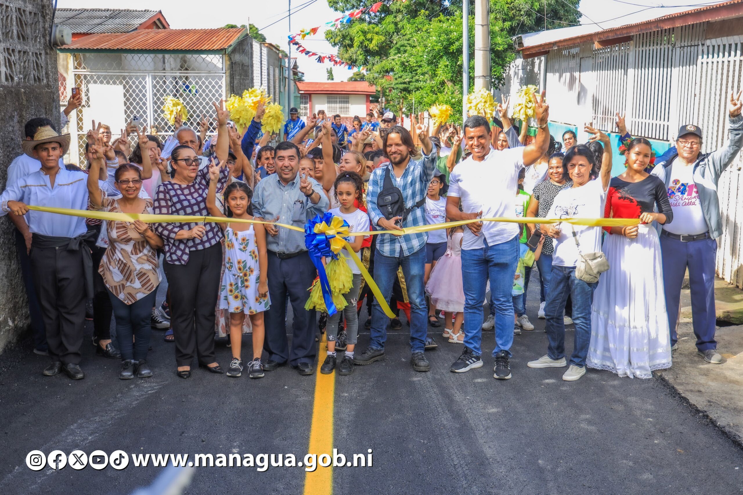 Colonia 14 de Septiembre alcanza el 100% de sus calles revestidas con asfalto