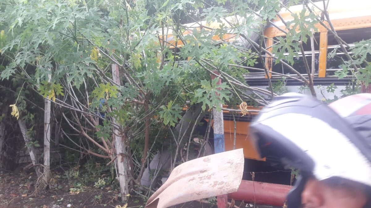 Tragedia en Ticuantepe: Bus sin frenos causa la muerte de dos personas y deja varios heridos