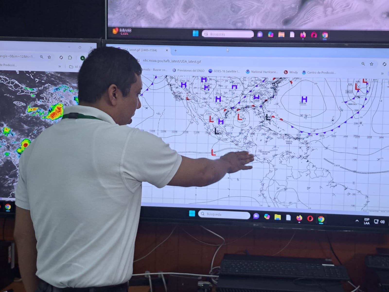 Onda tropical 35 y sistema de bajas presiones provocarán lluvias en Nicaragua