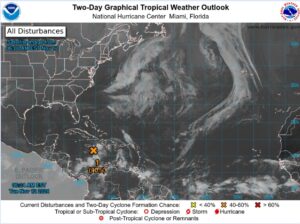 Mar Caribe depresión