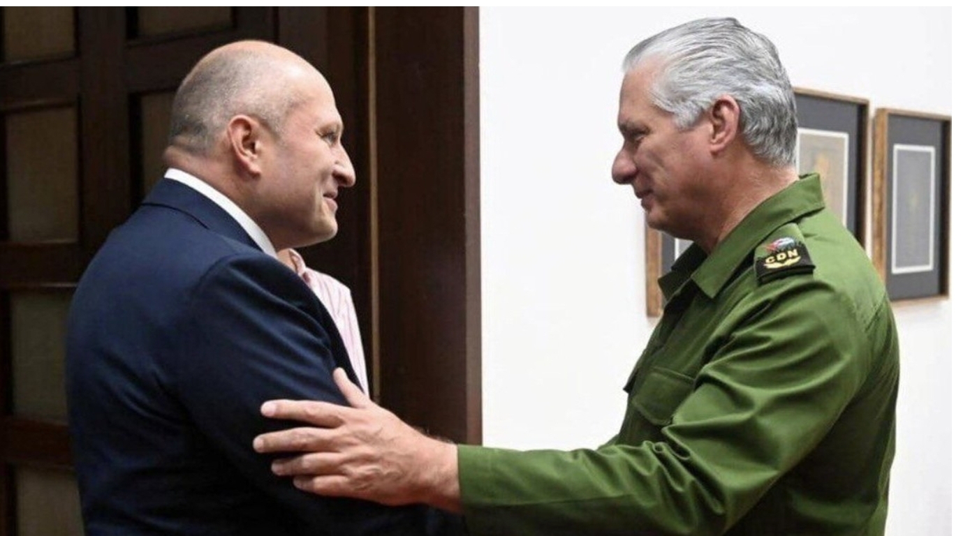 Ministro ruso de Emergencias mantiene conversaciones con Miguel Díaz-Canel