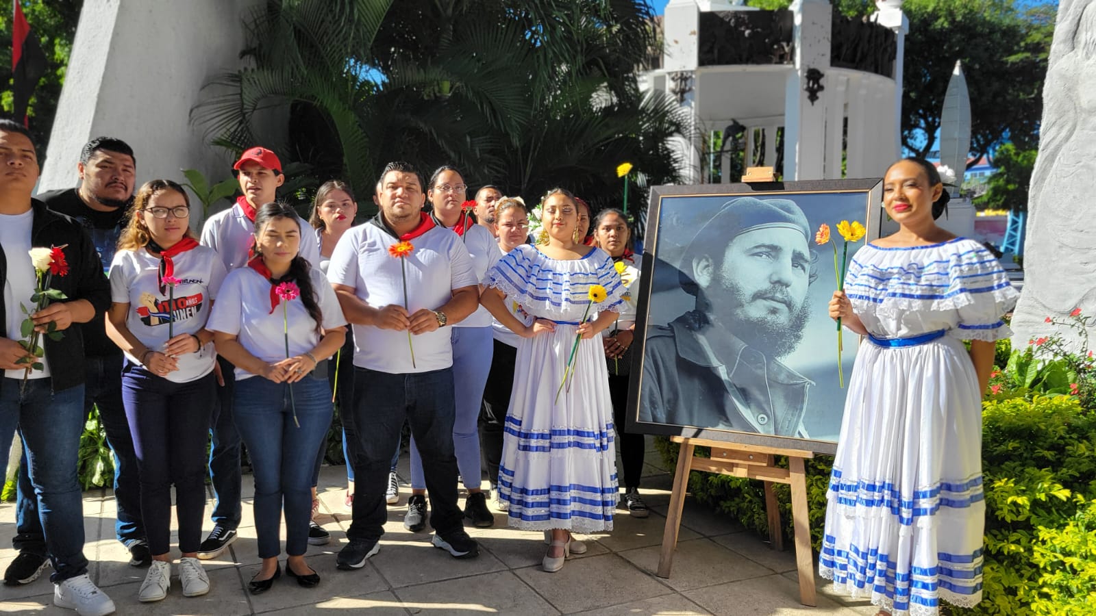 Juventud Sandinista conmemora el legado histórico del Comandante Fidel Castro Ruz