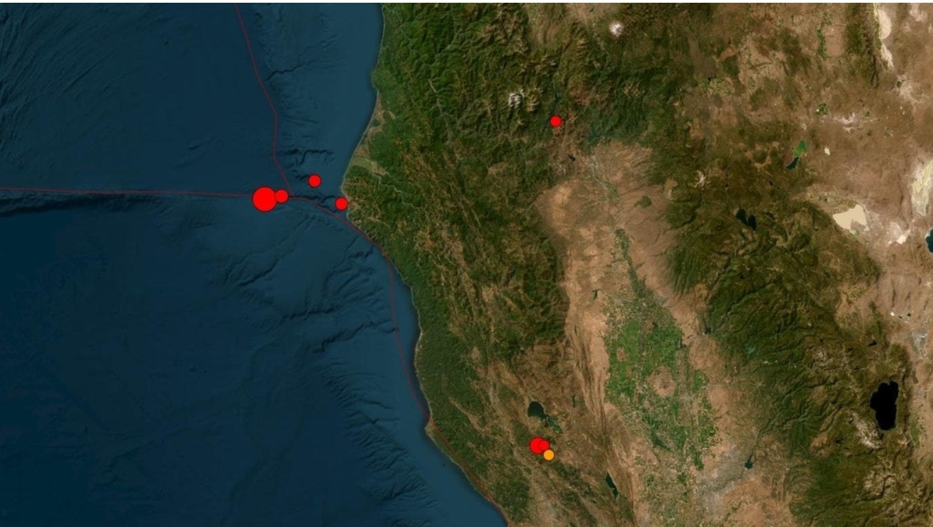 Una serie de potentes terremotos sacude California