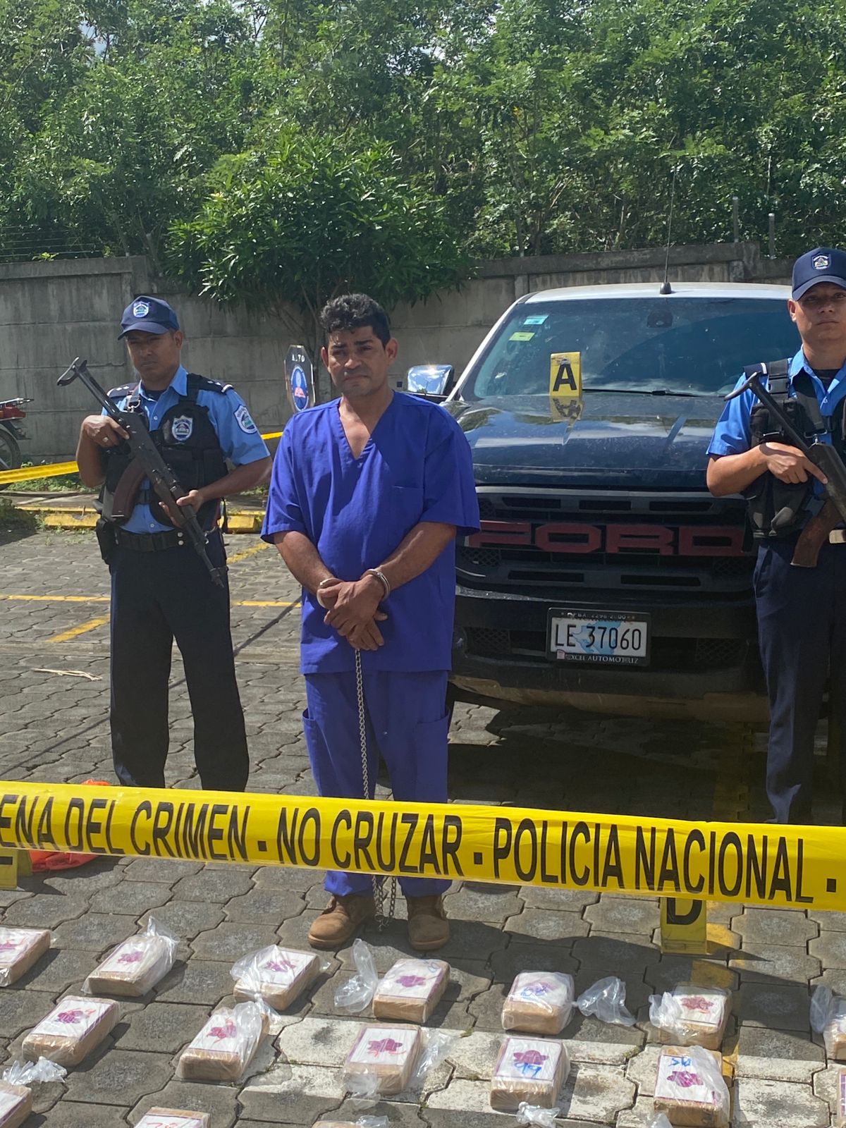 Policía incauta 133 kilos de cocaína en Chinandega