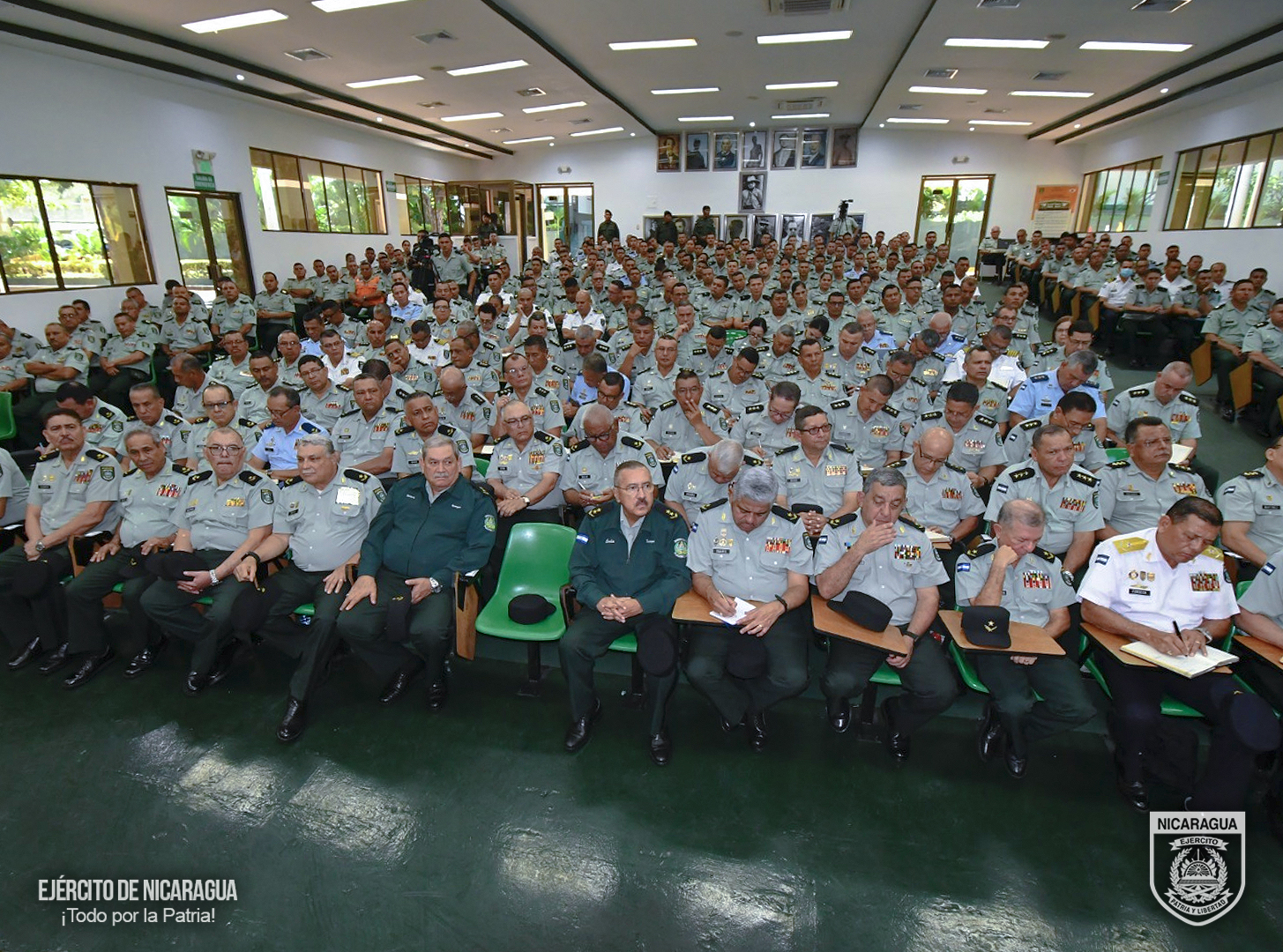 Ejército de Nicaragua realiza encuentro evaluativo con jefes de direcciones y unidades militares