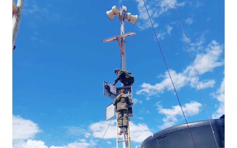 Realizan mantenimiento preventivo a sistemas de alerta temprana ante maremotos y huracanes