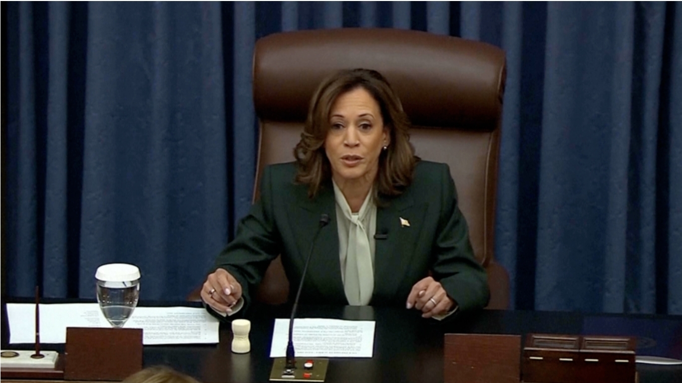 El desliz de Kamala Harris se vuelve viral en las redes sociales