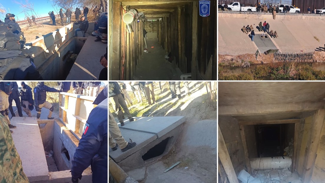 Hallan impresionante túnel clandestino que conecta México con EEUU