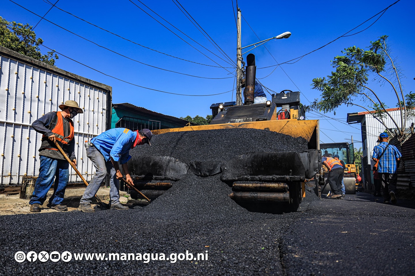 Más de un millón de nicaragüenses disfrutarán de nuevas calles este año en Managua