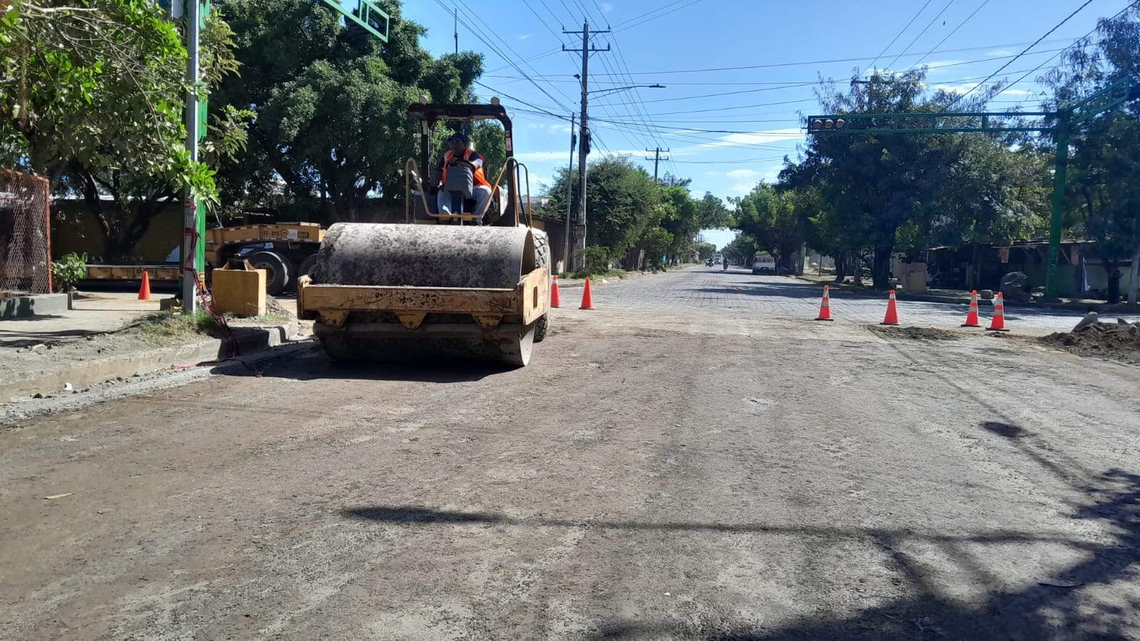 Calles de la vieja Managua están siendo reparadas por el gobierno municipal
