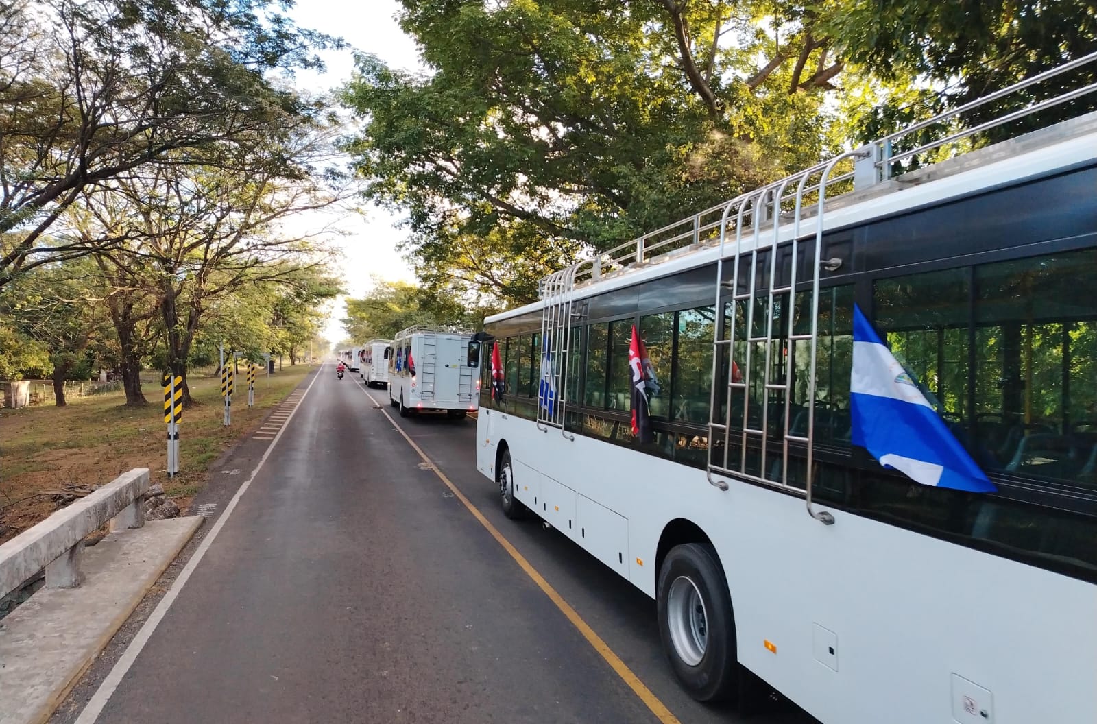 Nuevos buses chinos se enrumban a Managua para fortalecer más el transporte