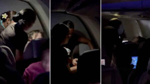 Tapa boca a pasajera