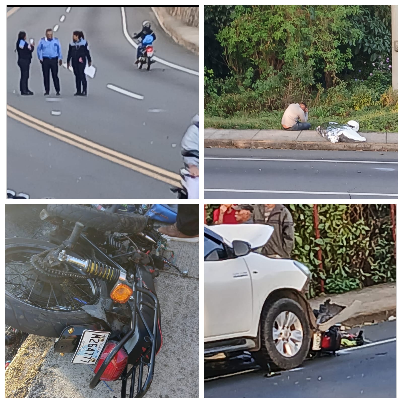 Accidente en moto cobra la vida de un padre y su hijo en Managua